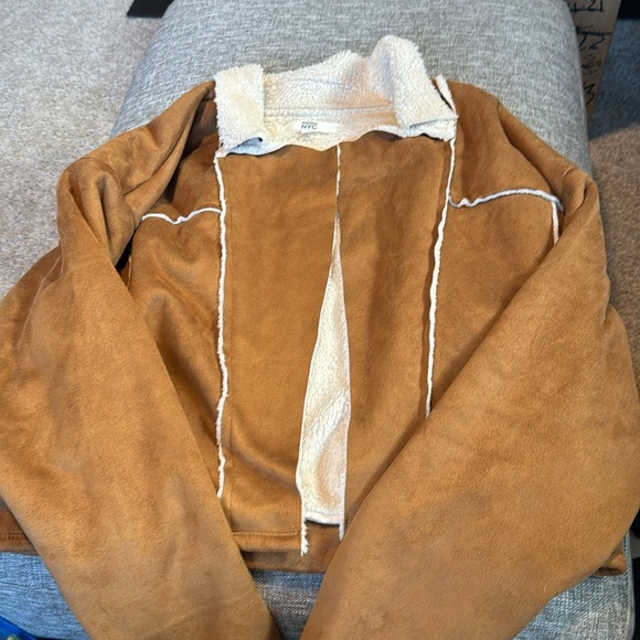 Madden NYC  Faux Suede Cropped Jacket - Picture 5 of 12